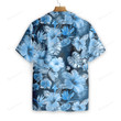 Blue Floral Flower Hawaiian Shirt