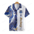 Blue Marble And Gold Archery Hawaiian Shirt