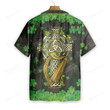 The Celtic Cross Harp Irish Skull Leprechaun Hawaiian Shirt