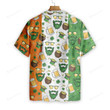 Beard Saint Patrick's Day Seamless Pattern Hawaiian Shirt