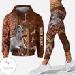Personalized Love Horse Custom Hoodie And Leggings All Over Printed