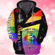 I Don't Need Anyone Approval To Me, Love Is Love, LGBT Pride Hoodie