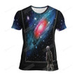 Astronaut Looking At The Galaxy Digital Art 3d Full Over Print Hoodie Zip Hoodie Sweater Tshirt
