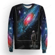Astronaut Looking At The Galaxy Digital Art 3d Full Over Print Hoodie Zip Hoodie Sweater Tshirt