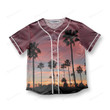 Sunset Venice Beach Jersey Shirt Baseball Jersey