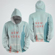 New York 3d Full Over Print Hoodie Zip Hoodie Sweater Tshirt