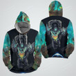 Astronaut Catching Glowing Butterfly In Galaxy Illustration 3d Full Over Print Hoodie Zip Hoodie Sweater Tshirt