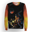 The Giant Astronaut Going Shopping Illustration 3d Full Over Print Hoodie Zip Hoodie Sweater Tshirt