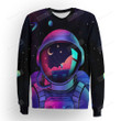 Astronaut In Retro Colors Illustration 3d Full Over Print Hoodie Zip Hoodie Sweater Tshirt