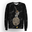 Astronaut Star Fishing Illustration 3d Full Over Print Hoodie Zip Hoodie Sweater Tshirt