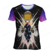 Glowing Galaxy In Astronaut Hands Illustration 3d Full Over Print Hoodie Zip Hoodie Sweater Tshirt