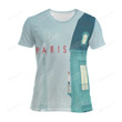 Paris 3d Full Over Print Hoodie Zip Hoodie Sweater Tshirt