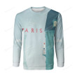 Paris 3d Full Over Print Hoodie Zip Hoodie Sweater Tshirt