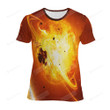 Planet Explosion Digital Illustration 3d Full Over Print Hoodie Zip Hoodie Sweater Tshirt
