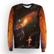 Two Astronauts Exploring The Galaxy 3d Full Over Print Hoodie Zip Hoodie Sweater Tshirt