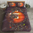 Fox On The Tree Cotton Bed Sheets Spread Comforter Duvet Cover Bedding Sets