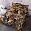 Drawing Of Dog Cotton Bed Sheets Spread Comforter Duvet Cover Bedding Sets