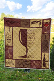 Wine Where There Is No Wine There Is No Love Quilt Blanket Great Customized Blanket Gifts For Birthday Christmas Thanksgiving