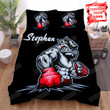 Mixed Martial Arts Pitbull Bed Sheets Spread Comforter Duvet Cover Bedding Sets