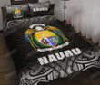 Nauru Polynesian Black Fog Cotton Bed Sheets Spread Comforter Duvet Cover Bedding Sets