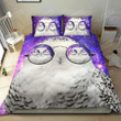 The Owl In Many Glasses On The Galaxy Bed Sheets Spread Duvet Cover Bedding Set