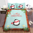 The Christmas Art, Dancing Penguin Merry Christmas Bed Sheets Spread Duvet Cover Bedding Sets