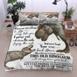 Personalized Dinosaur To My Granddaughter From Grandma I Pray You'll Always Be Safe Cotton Bed Sheets Spread Comforter Duvet Cover Bedding Sets