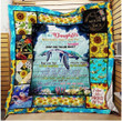 Personalized Turtle To My Daughter From Mom Never Forget That I Love You Quilt Blanket Great Customized Gifts For Birthday Christmas Thanksgiving