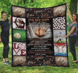 Personalized Baseball To My Son Never Feel That You Are Alone I Am Always Right There In Your Heart Forever And Always Love You Quilt Blanket Great Customized Blanket Gifts For Birthday Christmas Thanksgiving