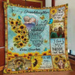Personalized Sunflower To My Granddaughter Quilt Blanket From Grandma I Will Always Be With You Great Customized Blanket Gifts For Birthday Christmas Thanksgiving