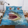 3d Fierce Shark Cotton Bed Sheets Spread Comforter Duvet Cover Bedding Sets