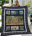 Giraffe In Forest Quilt Blanket Great Customized Gifts For Birthday Christmas Thanksgiving Anniversary