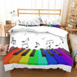 Piano Keyboard Bed Sheets Duvet Cover Bedding Set