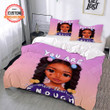 Personalized Black Girl You Are More Than Enough Cotton Bed Sheets Spread Comforter Duvet Cover Bedding Sets Perfect Gifts For Daughter Girlfriend Wife