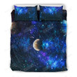 Galaxy Stardust Planet Space Print Bedding Set
