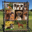 Boxer Dogs Quilt Blanket Great Customized Blanket For Birthday Christmas Thanksgiving Anniversary