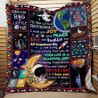 Personalized Astronaut To My Grandson From Grandma I Wish You Joy And Peace Quilt Blanket Great Customized Gifts For Birthday Christmas Thanksgiving