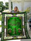 May God Fill Your Heart With Gladness To Cheer You, Irish Celtic Cross Quilt Blanket
