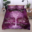 Personalized Tree To My Wife From Husband You're Beautiful I Mean All Of You Cotton Bed Sheets Spread Comforter Duvet Cover Bedding Sets