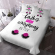 Lashes Make Everything Better Cotton Bed Sheets Spread Comforter Duvet Cover Bedding Sets