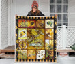 Bees Quilt Blanket Great Gifts For Birthday Christmas Thanksgiving Anniversary