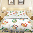 Cute Owl Pattern Bedding Set Cotton Bed Sheets Spread Comforter Duvet Cover Bedding Sets
