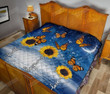 Butterfly And Sunflower Fail Hope Love Quilt Blanket