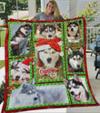 Christmas Husky Quilt Blanket Great Customized Blanket Gifts For Birthday Christmas Thanksgiving