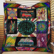 Hippie Time Let's Go To The Beach Quilt Blanket Great Customized Blanket Gifts For Birthday Christmas Thanksgiving