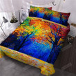 Autumn Trees Leaves Cotton Bed Sheets Spread Comforter Duvet Cover Bedding Sets