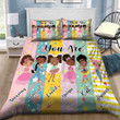 Black Girl You Are Amazing Bed Sheets Spread Comforter Duvet Cover Bedding Sets