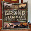 Deer Grand Daddy The Man The Myth The Legend Quilt Blanket Great Customized Blanket Gifts For Birthday Christmas Thanksgiving