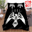 Viking Raven Symbol Viking Bed Sheets Spread Comforter Duvet Cover Bedding Sets