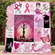 Breast Cancer Survivor Let Your Faith Be Bigger Than Your Fear Quilt Blanket Great Customized Blanket Gifts For Birthday Christmas Thanksgiving